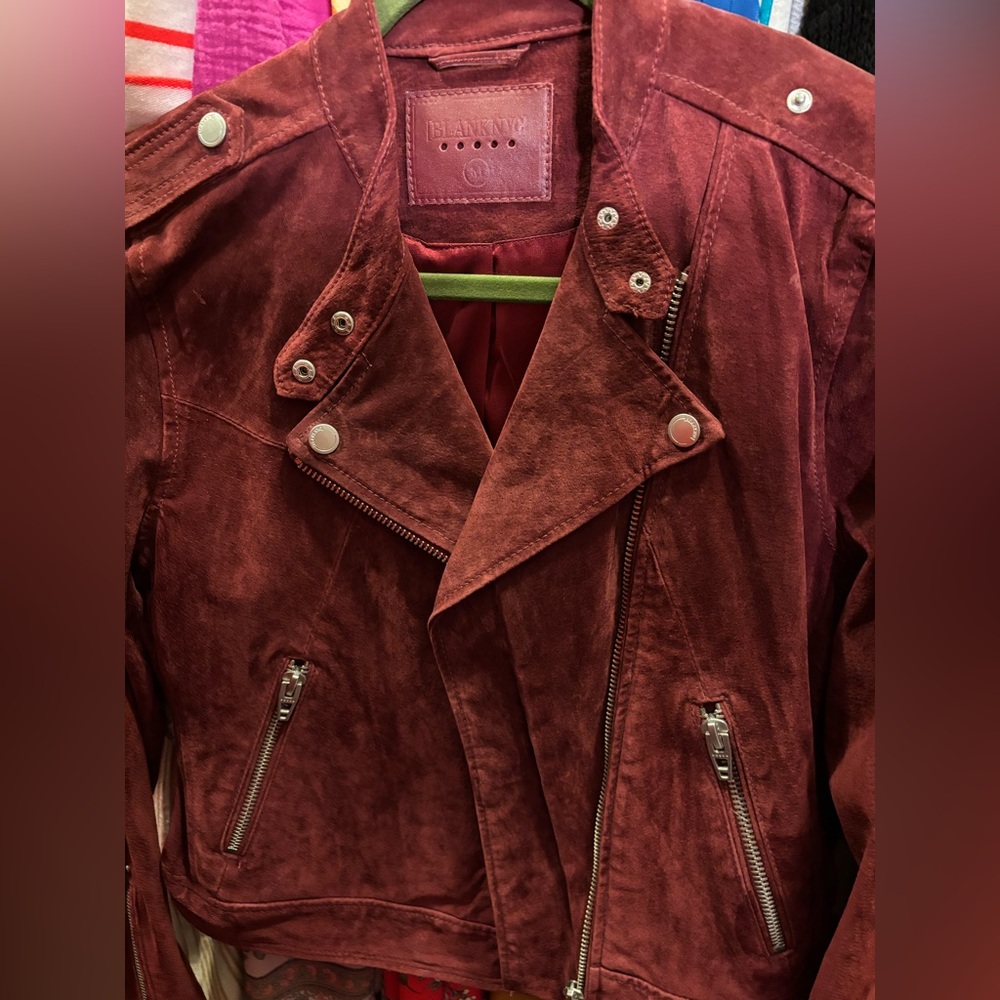 Maroon suede jacket